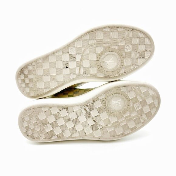 LOUIS VUITTON LV Groovy Platform Logo Sneakers Size 37 US 7 Lace Up Low Top - Picture 10 of 13